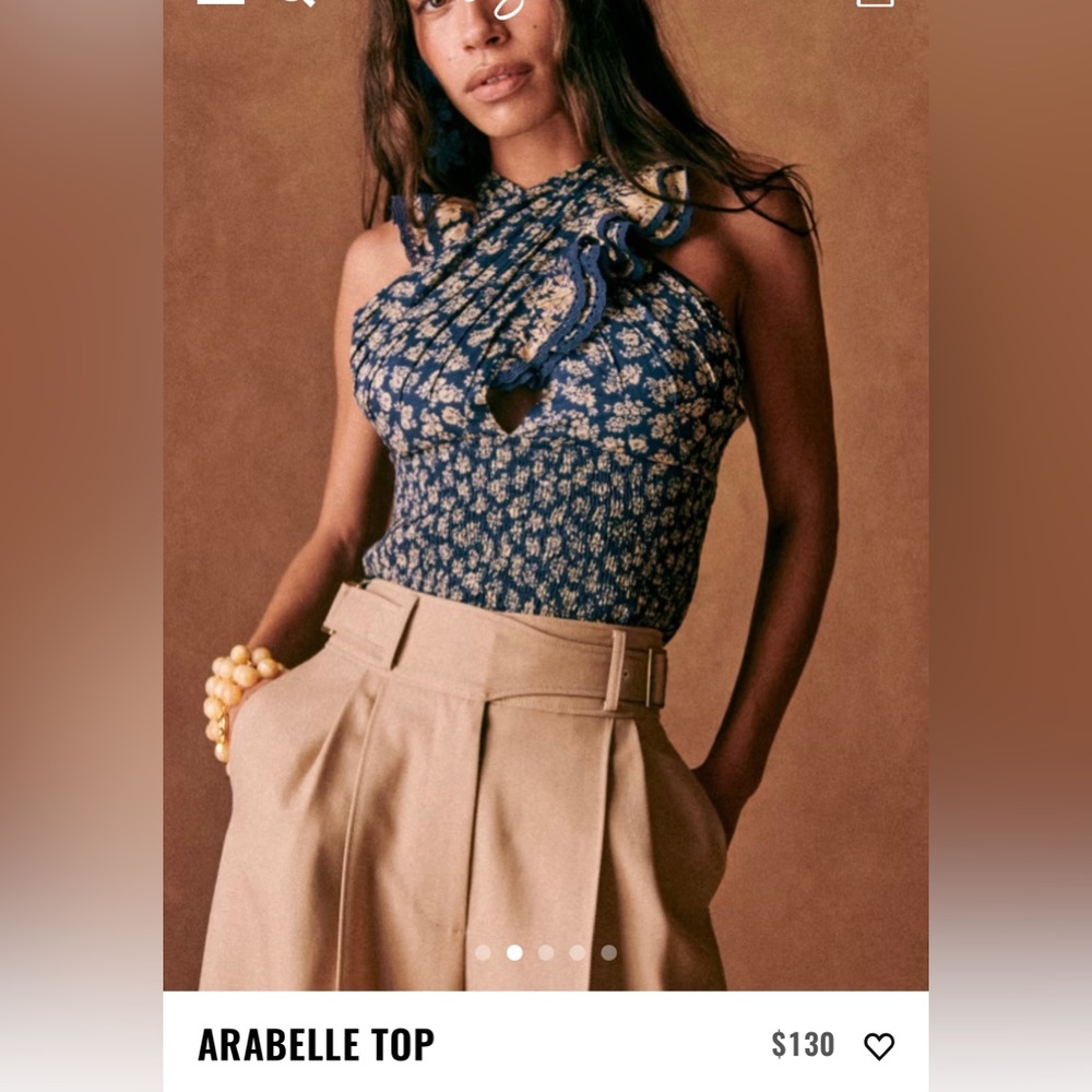 *NWT* Sezane Arabelle Cross Front Top, EU 34 (US2)